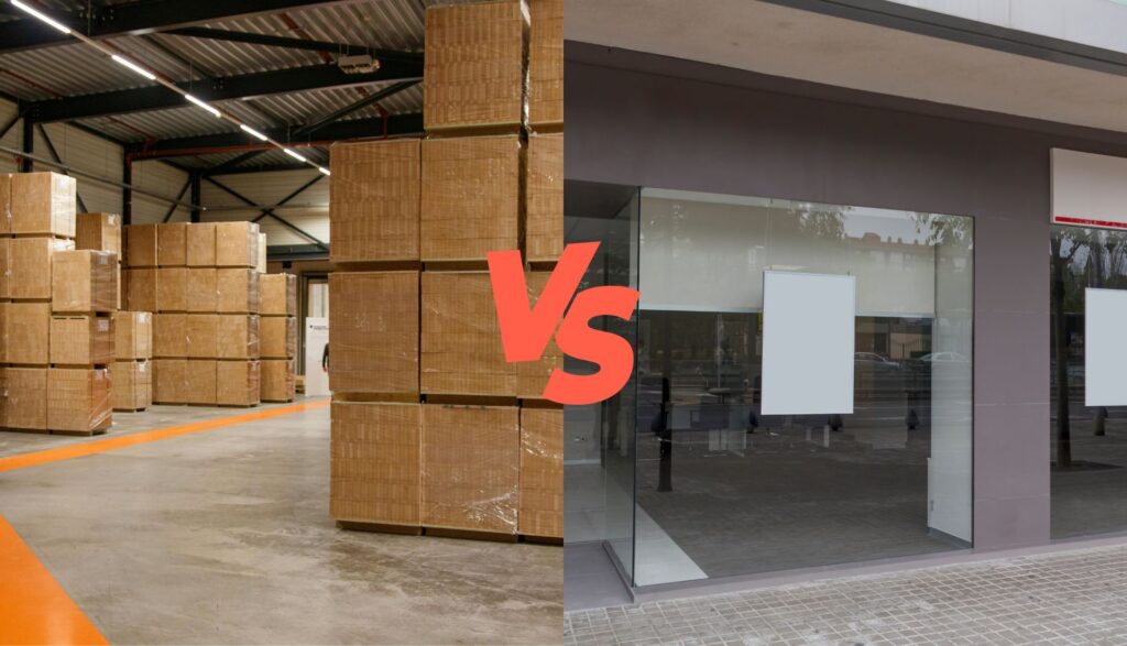 depozitare stocuri vs chirie spatiu comercial